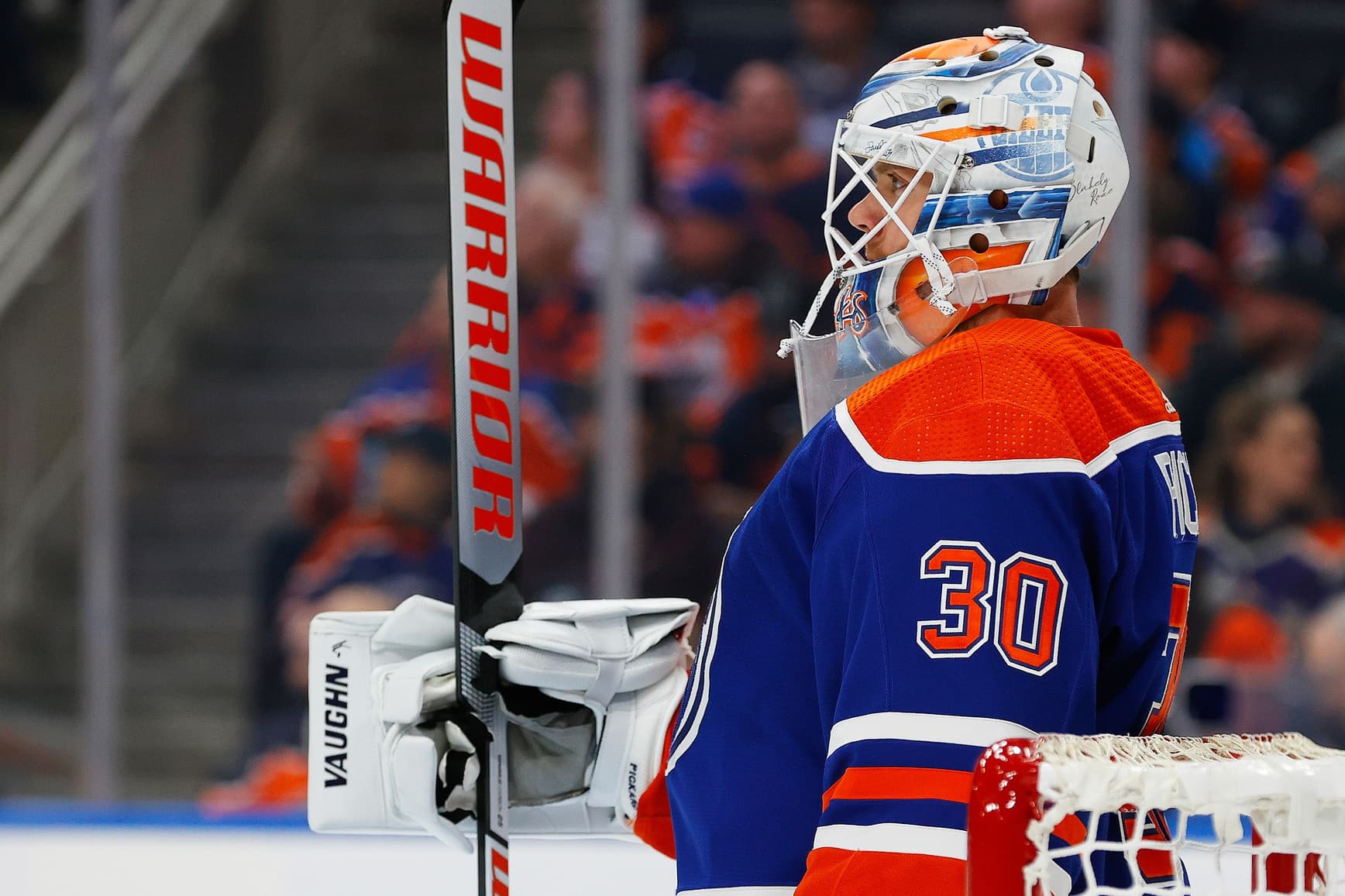 Edmonton Oilers goalie Calvin Pickard