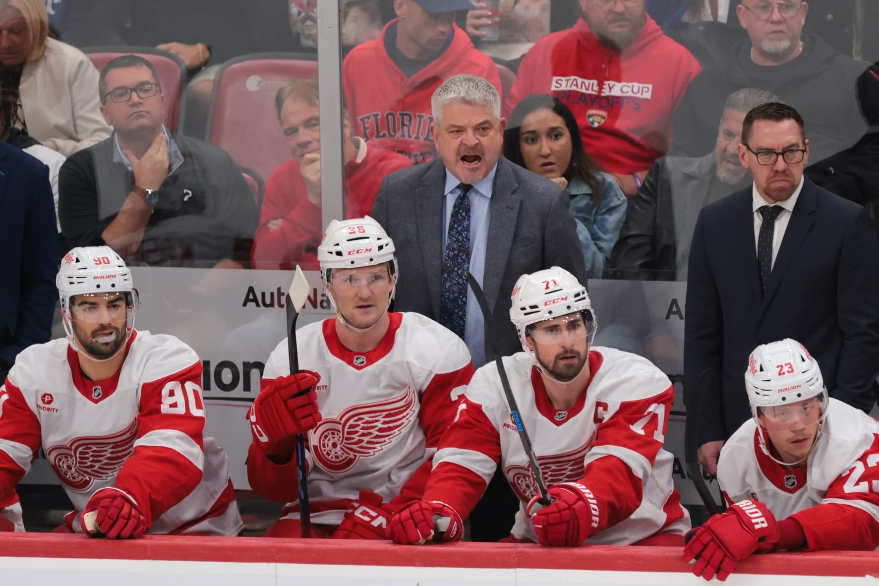 Detroit Red Wings head coach Todd McLellan