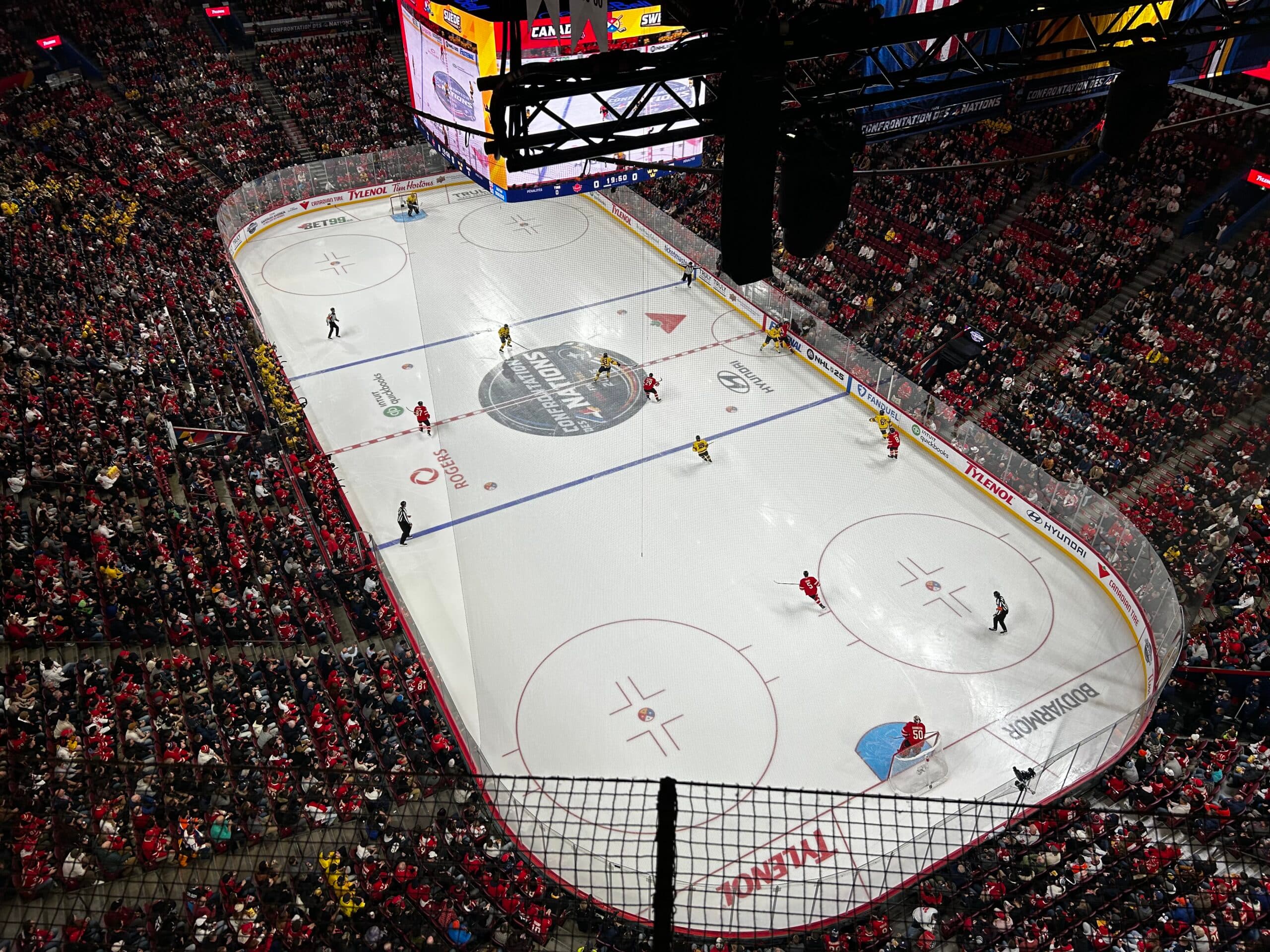 4 Nations Face-Off From the press box