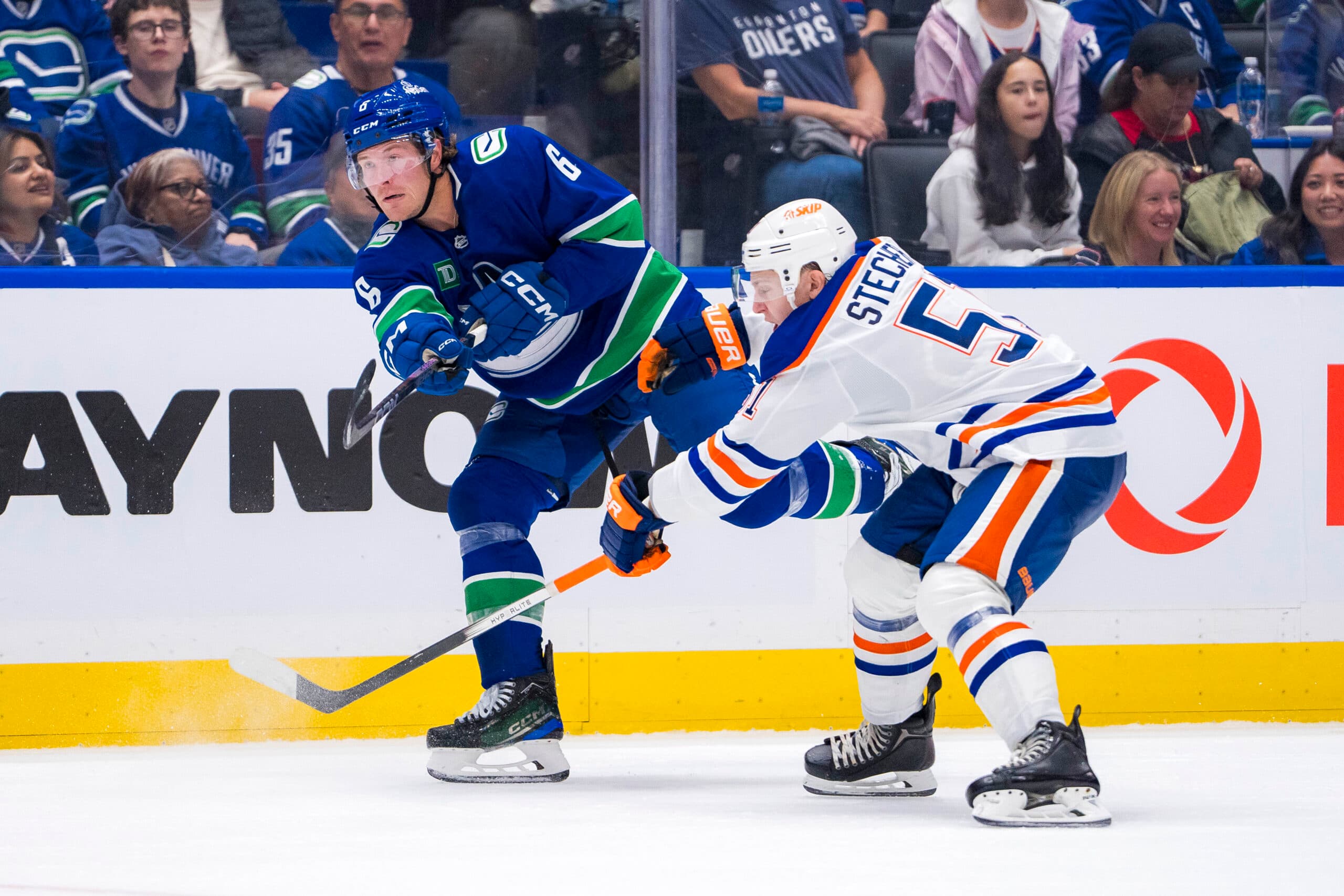 Edmonton Oilers Brock Boeser Vancouver Canucks
