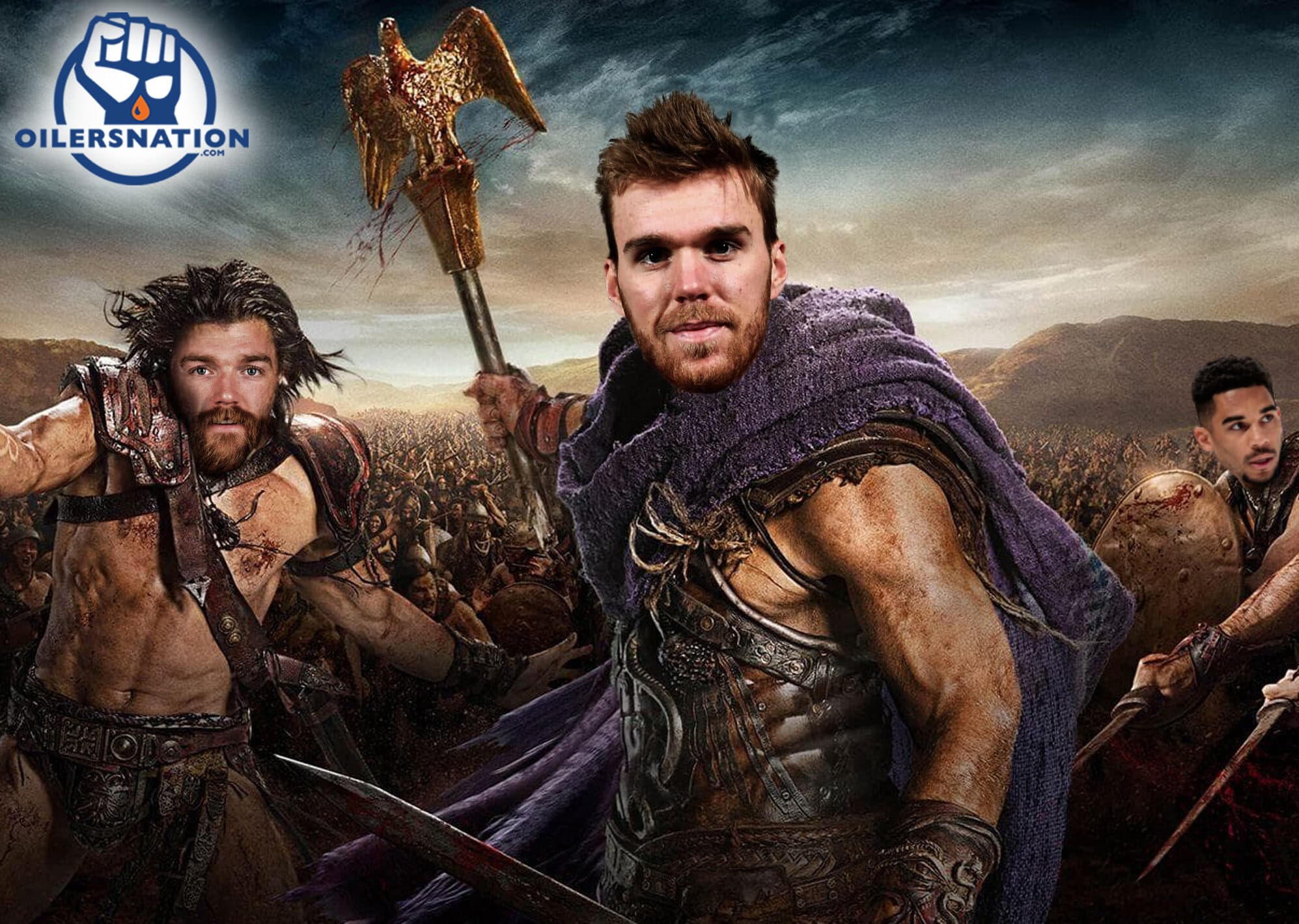 Photoshop Connor McDavid and Mattias Ekholm
