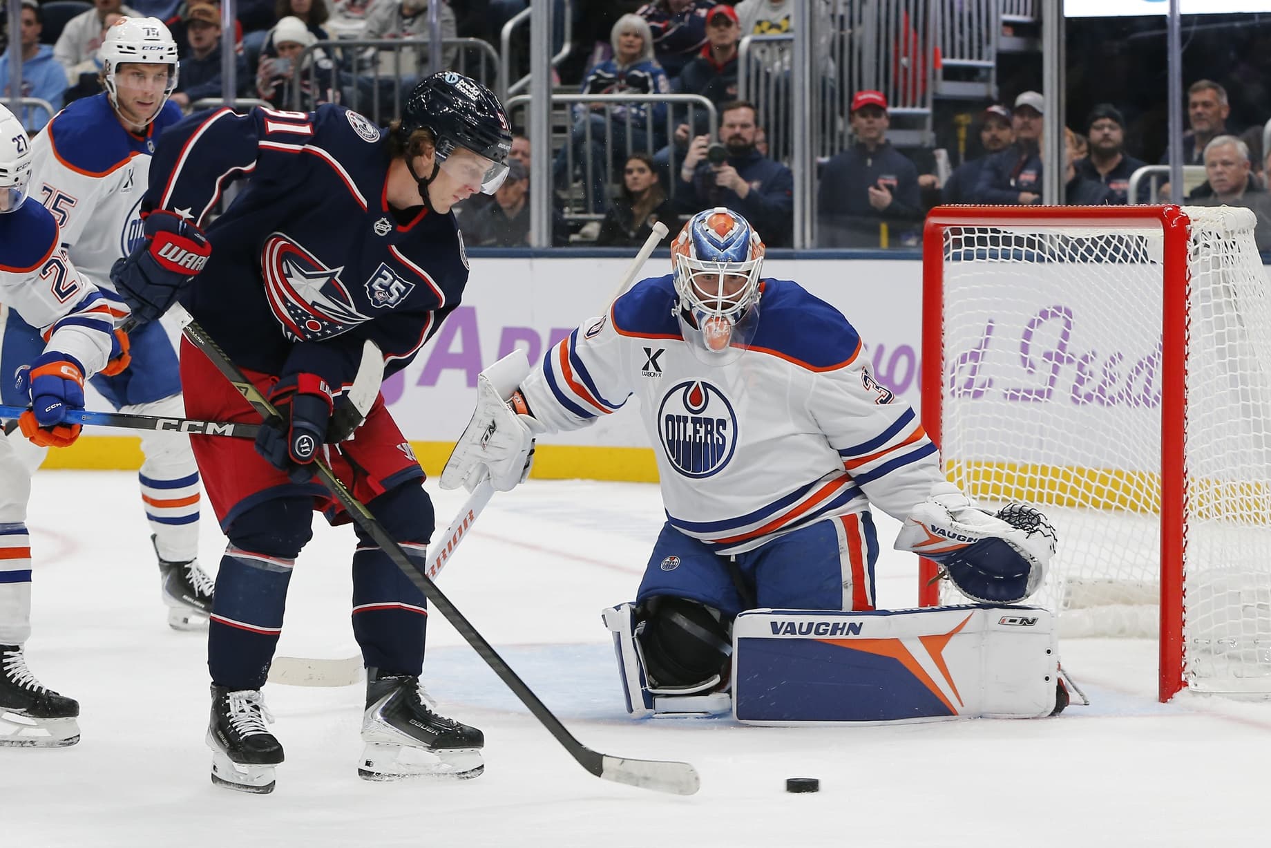 Edmonton Oilers Calvin Pickard Columbus Blue Jackets